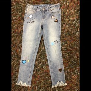 Cat & jack super stretch embroidered jeans 12